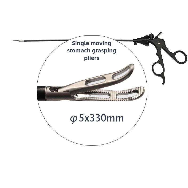 Laparoscopic curved forceps without damage Appendix Gallbladder Stomach Grab Forceps Wire Scissors Tissue Scissors
