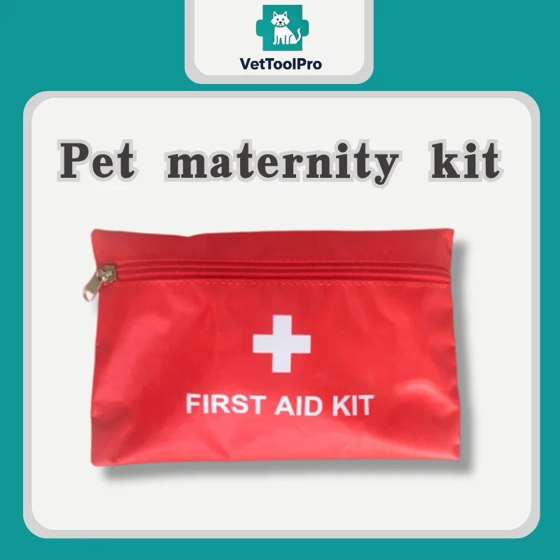 Pet maternit kit, 15 tools, pet feeding bottle,pet identification collar,iodophor cotton,lactation needle,amniotic fluid rescuer