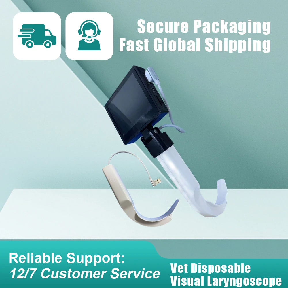 Video Laryngoscope | Disposable HD Blade | USB & 7" Screen