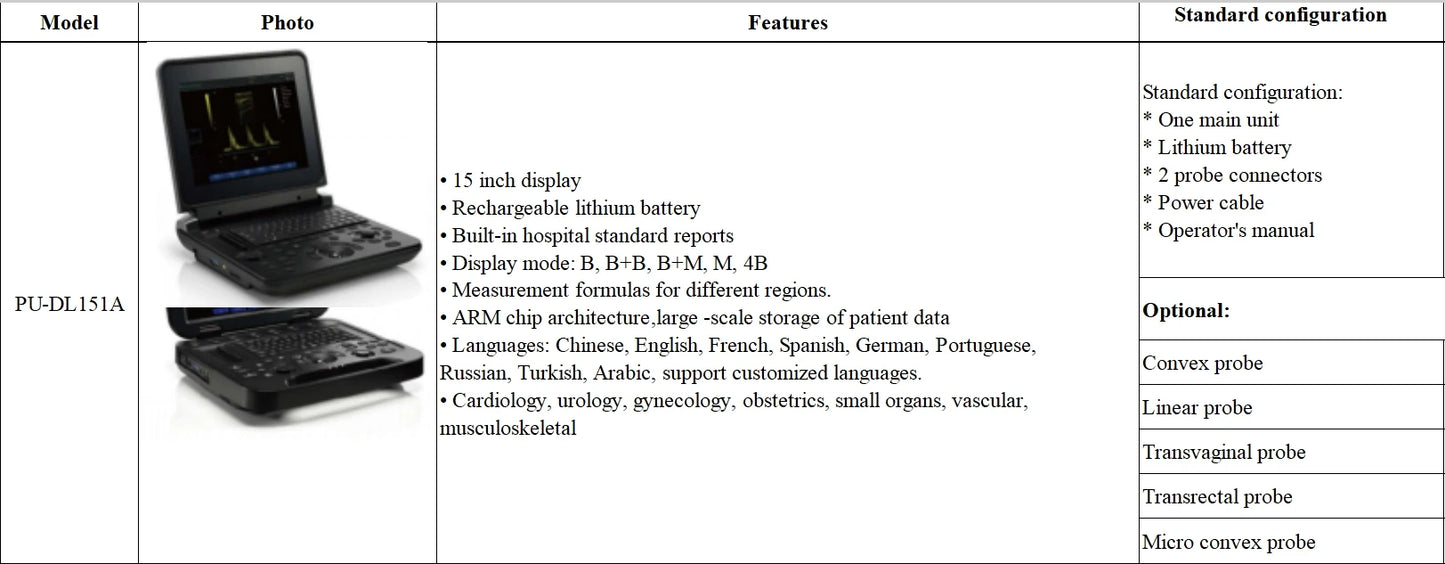 Ecógrafo veterinario portátil para mascotas - Cardiología, urología, ginecología, obstetricia, órganos pequeños, vascular, musculoesquelético