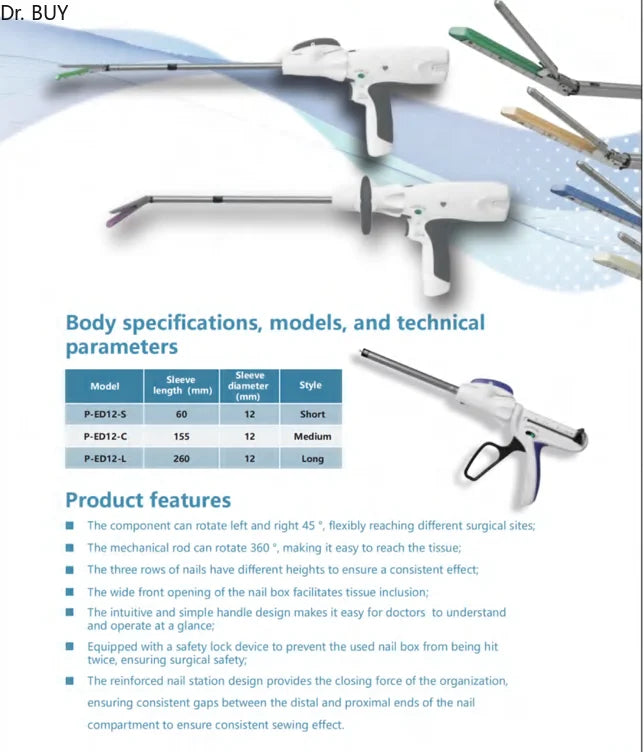Disposable endoscopic linear cutting Stapler and cutting assembly Handle and staple cartridge,  Laparoscopic instruments