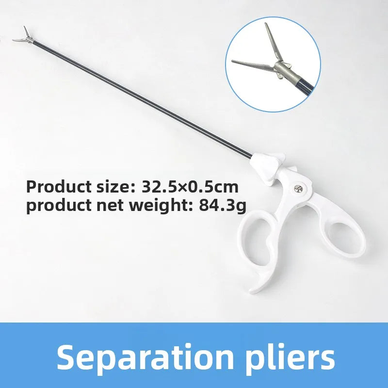 Laparoscopic training equipment, simulated practice needle holders,  curved scissors, hole and slot grippers, separation pliers