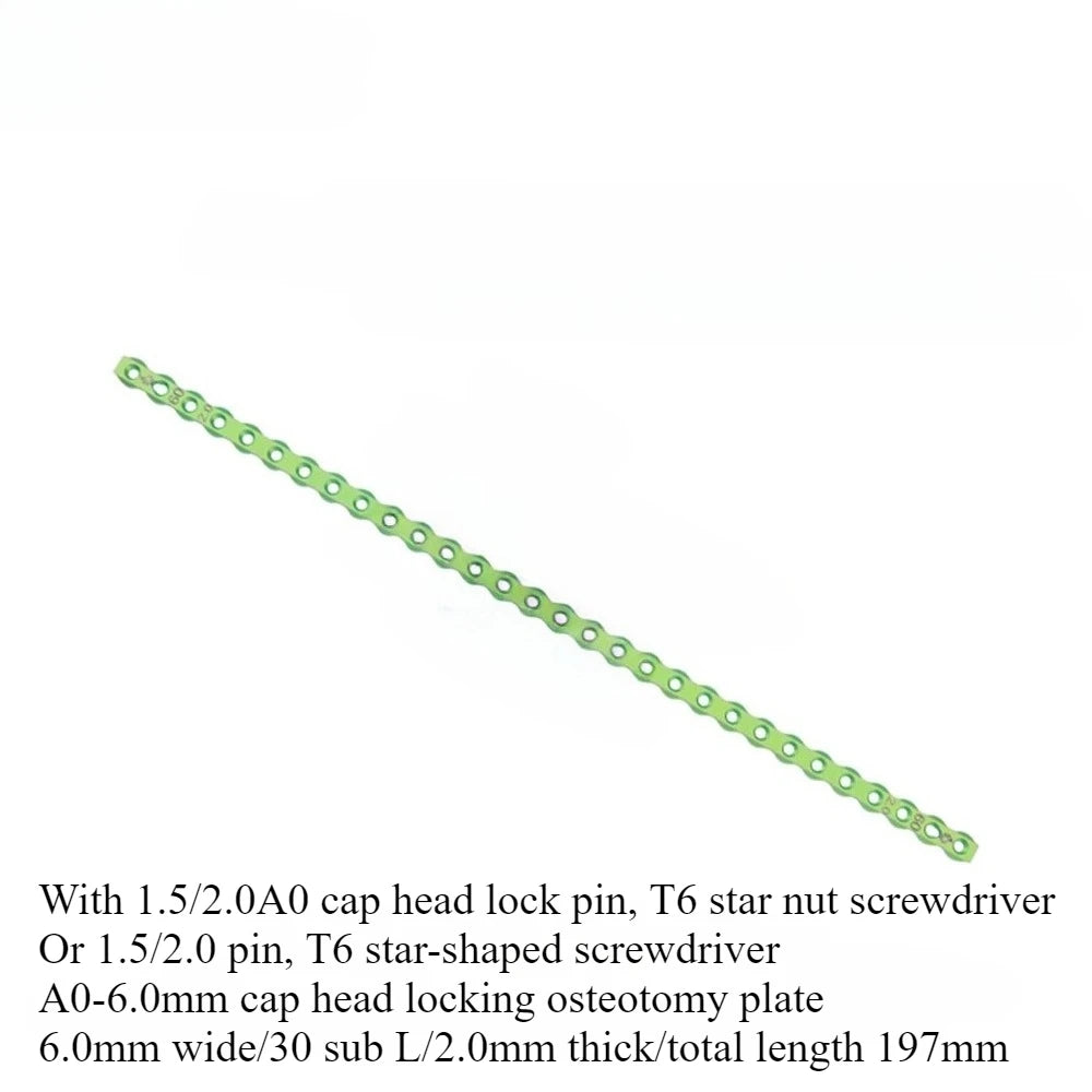 Titanium cap locking bone plate, nail cap locking titanium plate, locking tailoring bone plate, small animal orthopedics