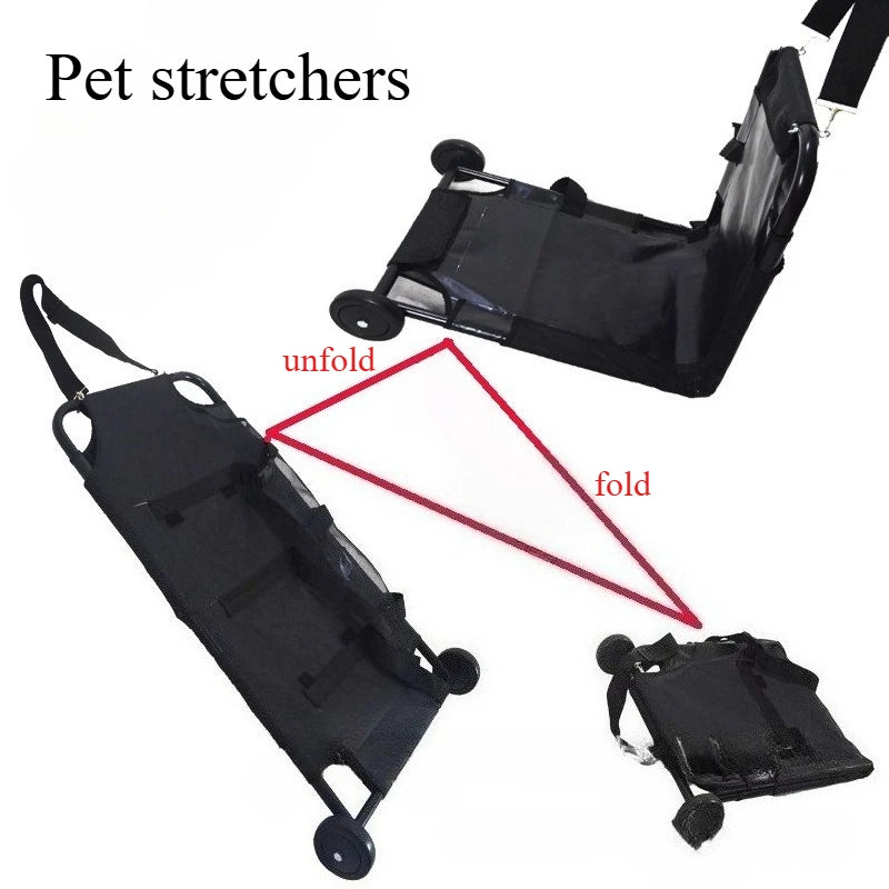 Pet stretcher, animal rescue cart, pet transfer stretcher, carbon steel material, stainless steel material,pet clinic equipment