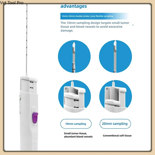5 pieces automatic wholesale biopsy needle,PTC imaging biopsy puncture needle, 14G/16G/18G/20G Disposable biopsy needle