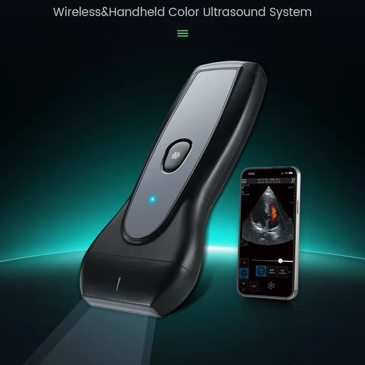 Ecógrafo Doppler Color Inalámbrico Portátil Veterinario, imágenes HD, resistente al agua, Genérico, Abdomen, Obstetricia, Urología, Musculoesquelético, Cardiología