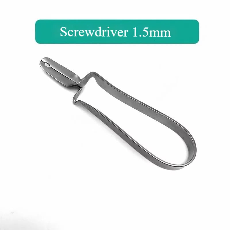 Orthopedic Bone Screw Forceps, Dual Size (1.5mm & 2.0mm) for Small Animal Surgery