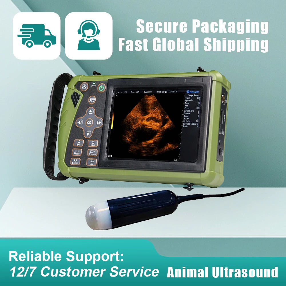HAND-HELD VETERINARY ULTRASOUND , sheep/cattle/horses pregnancy diagnosis, convex/rectal probe，3.5MHz,veterinary equipment