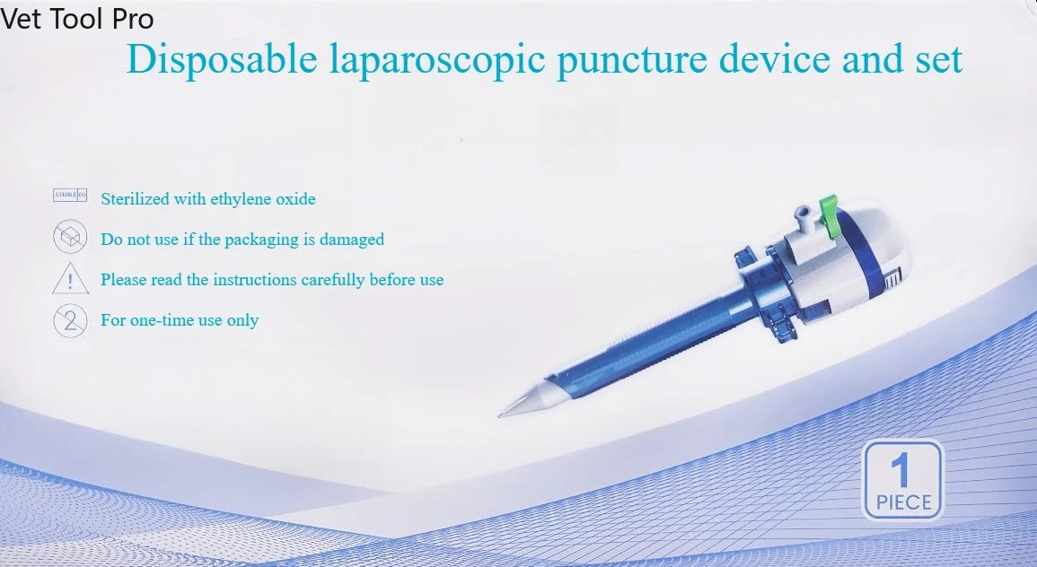 5 pieces laparoscopic trocar, 12mm laparoscopy trocares, 10mm plastic trocar, 5mm Surgical trocars