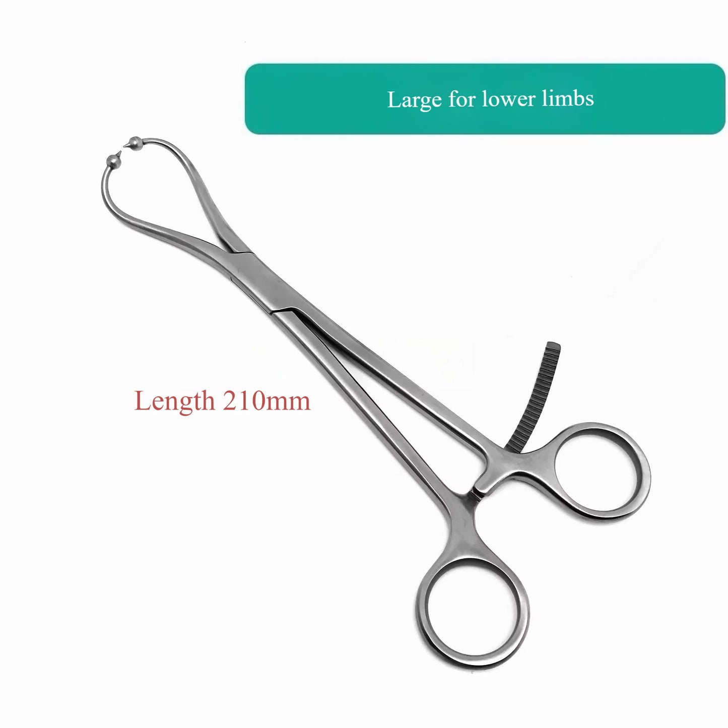 Veterinary Orthopedic Forceps - Ball-Tip Reduction Set with Pointed Jaw for Small Animals (160/195/210mm)