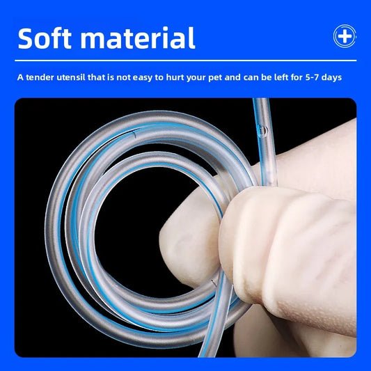 10 unidades Sonda de Alimentação Nasal para Animais de Estimação Cateter Gástrico com Imagem Detectável por Raio-X, Permanência Prolongada, Consumíveis para Clínicas Veterinárias
