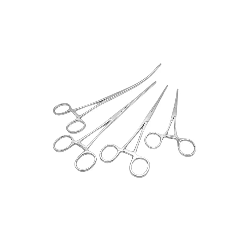 stainless steel Intestinal forceps, anastomotic forceps,  fixing and holding the intestine, straight and curved,16.5-22cm