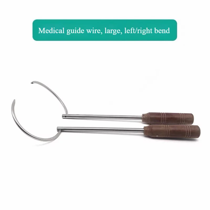 Stainless Steel Orthopedic Wire Passer with Bakelite Handle for 2mm Holes - Surgical Instrument