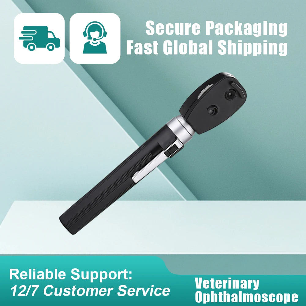 Veterinary Direct Ophthalmoscope,Otoscope Set,Animal Ear Specula,Ophthalmic & ENT Examination Kit