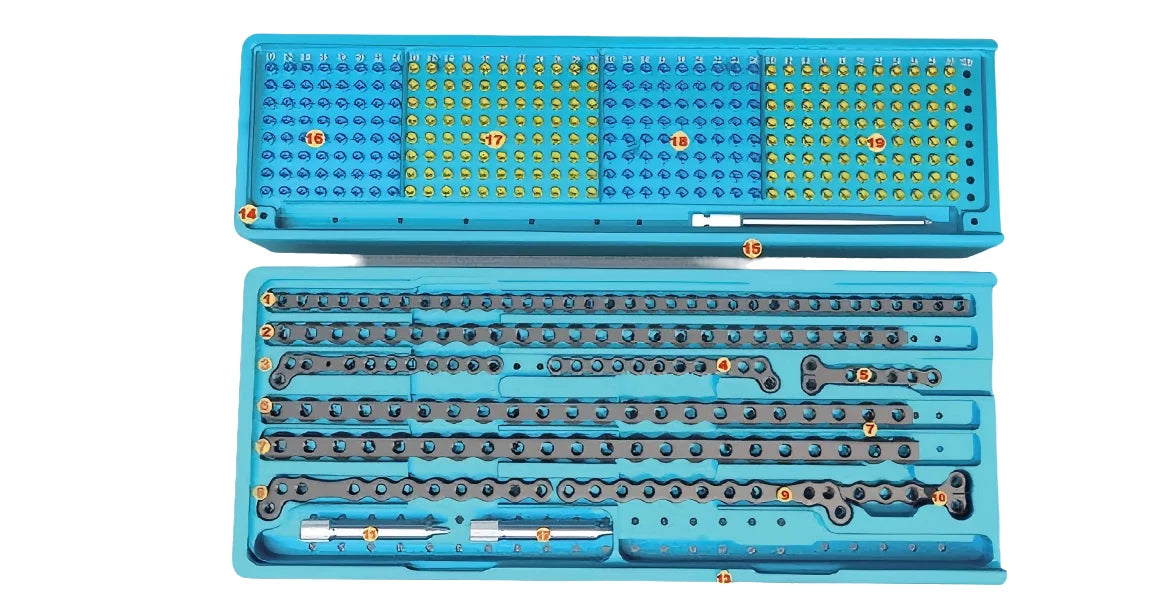 Veterinary orthopedic AO implants, for 0-10kg pets,Titanium Bone Plates for cat and dogs, Ortho set with screw, plates,drill