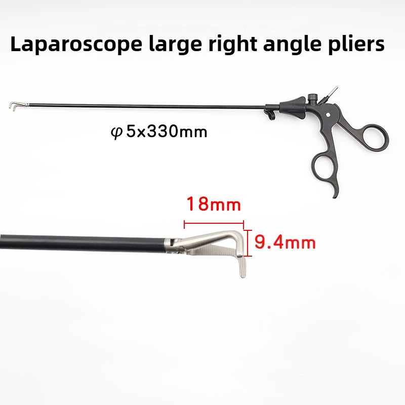 Laparoscopic curved forceps without damage Appendix Gallbladder Stomach Grab Forceps Wire Scissors Tissue Scissors