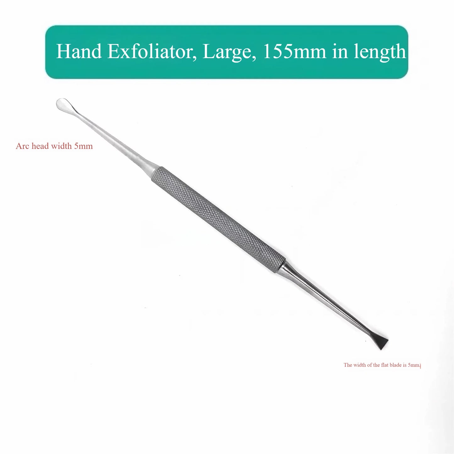 Orthopedic Periosteal Elevator for Veterinary Surgery, 3mm/5mm Double-Headed Tips (160mm/155mm)