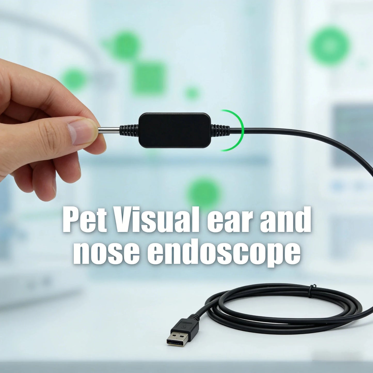 HD Hard Tube Endoscope | 100W Waterproof | ENT Ear Nasal Camera