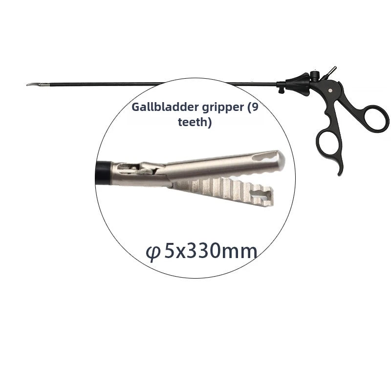 Laparoscopic curved forceps without damage Appendix Gallbladder Stomach Grab Forceps Wire Scissors Tissue Scissors