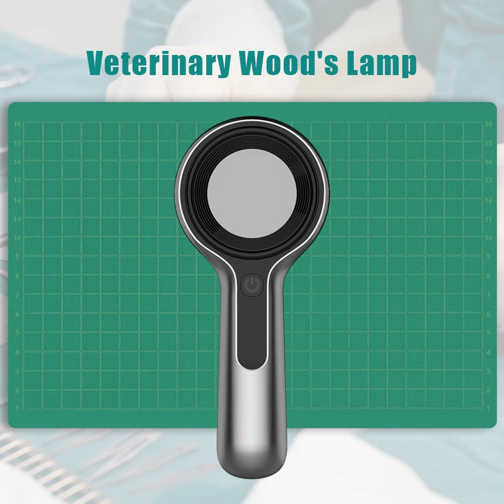 Veterinary Wood's Lamp, 16 High-Brightness LEDs, NEW Woods Lamp Skin Analyzer For Skin UV Magnifying For Beauty Facial Testing W
