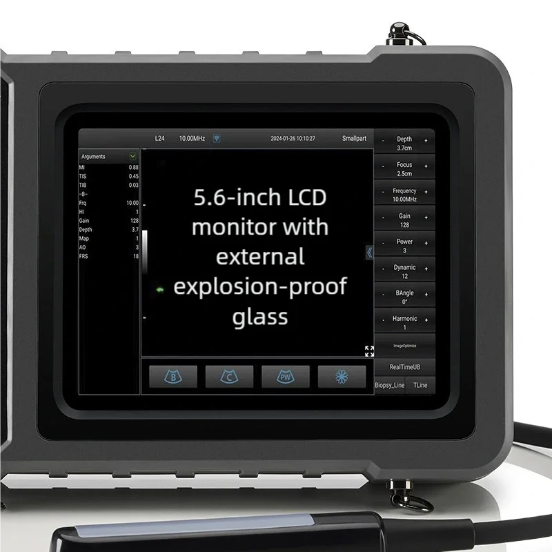 ALL animal veterinary Ultrasound, 3.5/5.0/6.5Hz, waterproof ,Veterinary Equipment, animal pregnancy test