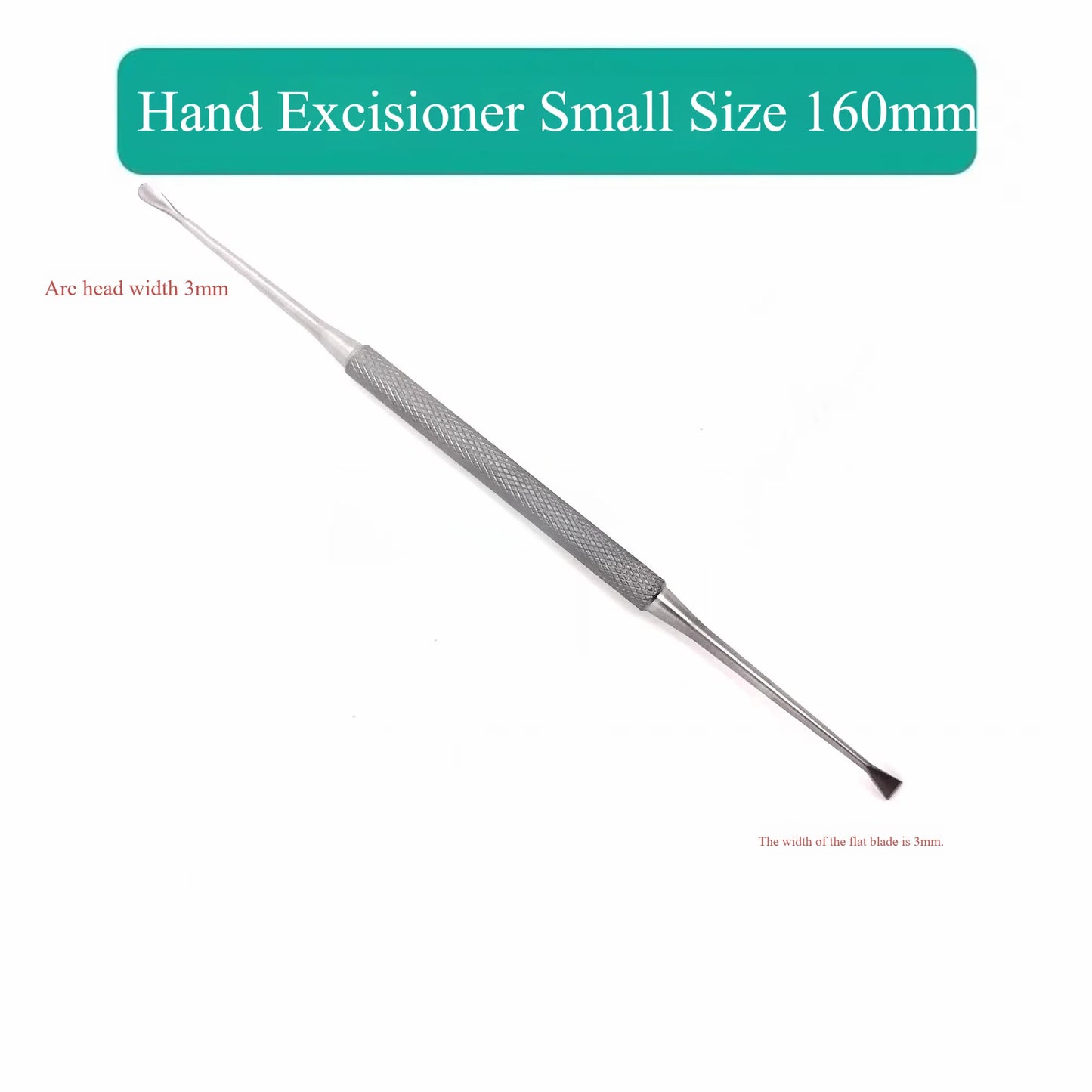 Orthopedic Periosteal Elevator for Veterinary Surgery, 3mm/5mm Double-Headed Tips (160mm/155mm)