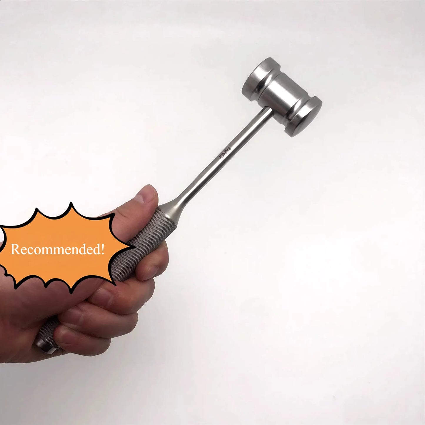 Veterinary Orthopedic Mallet Set | Wood/Metal/Silicone Handles | 300-600g Impact Options | Small Animal Surgical Hammer