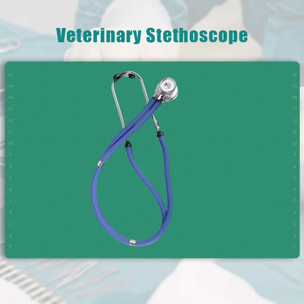 Vet Stethoscope | Dual-Head Stainless Steel | 61cm Thickened Tube | Livestock & Pet