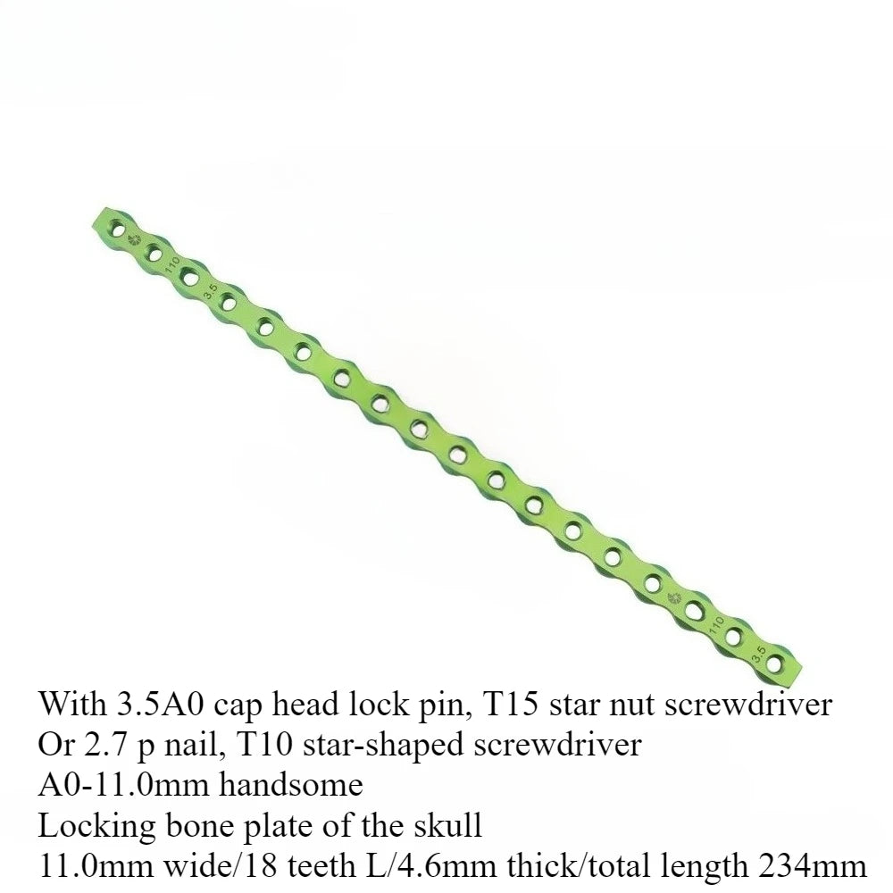 Titanium cap locking bone plate, nail cap locking titanium plate, locking tailoring bone plate, small animal orthopedics