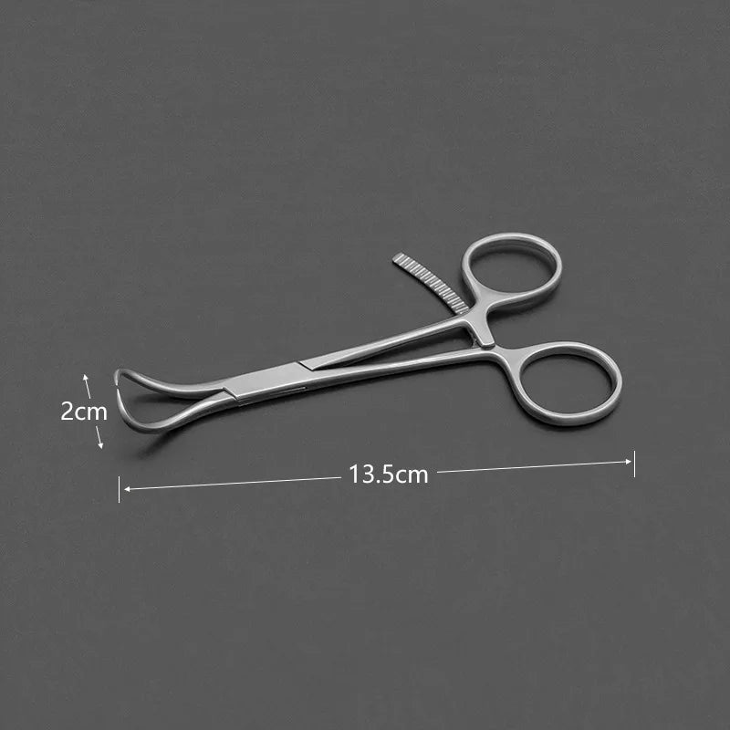 Small hole multi-tooth bone holding forceps tip point ball head reduction forceps  pet small animal orthopedic instrument
