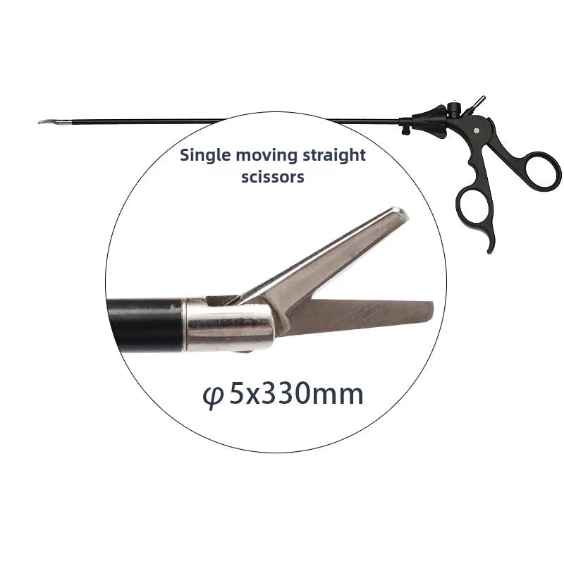 Laparoscopic curved forceps without damage Appendix Gallbladder Stomach Grab Forceps Wire Scissors Tissue Scissors