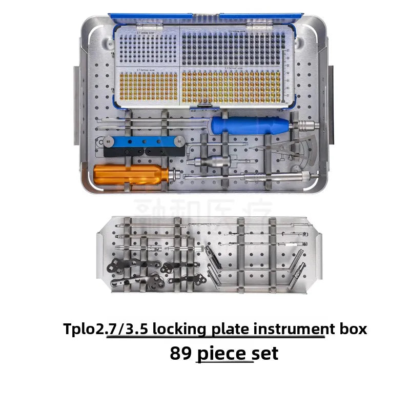 TPLO 2.7/3.5 Locking Plate Instrument Set Veterinary Orthopedic System Veterinary Instrument set stainless steel/titanium