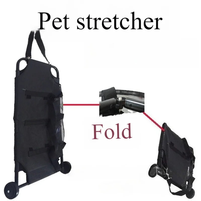 Pet stretcher, animal rescue cart, pet transfer stretcher, carbon steel material, stainless steel material,pet clinic equipment