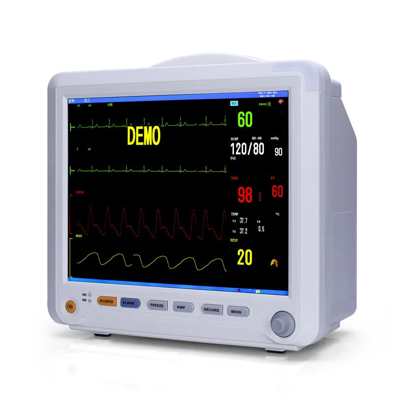 Patient multi-parameter monitor, portable multi-function ECG heart rate pulse vital signs monitor