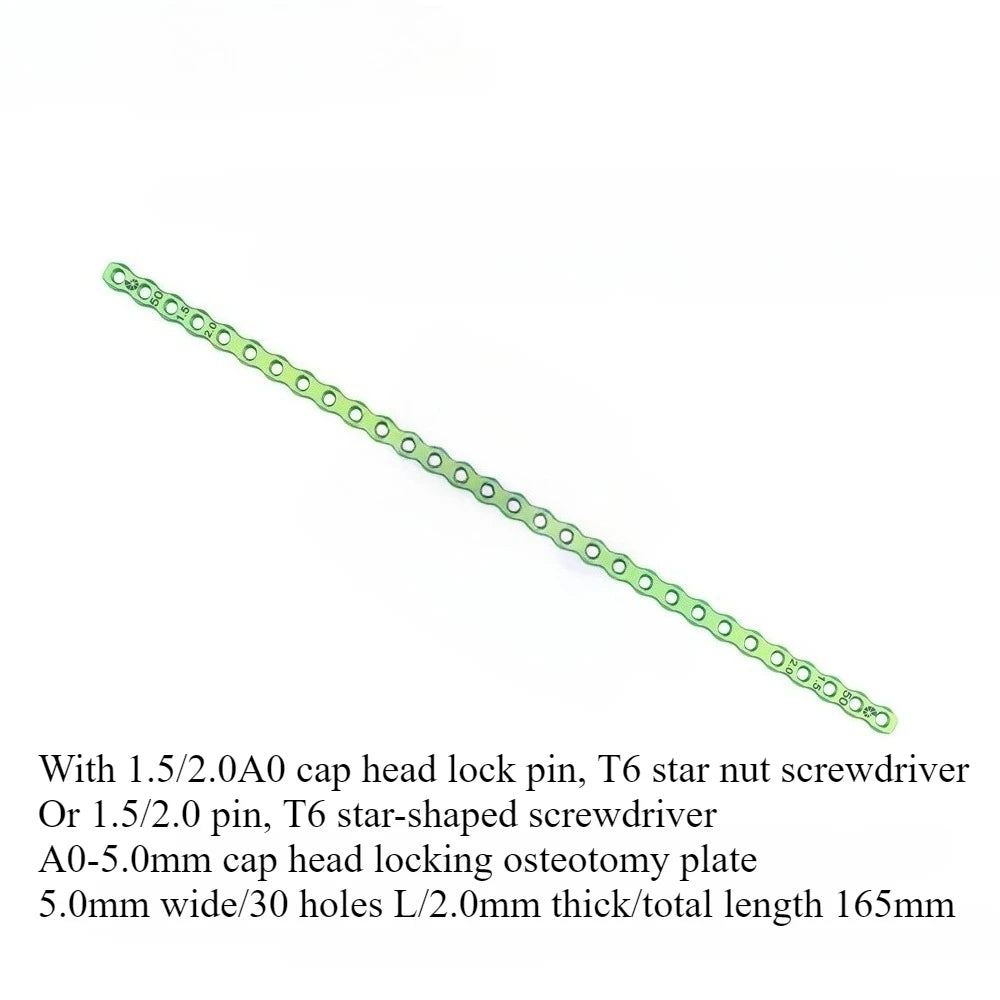 Titanium cap locking bone plate, nail cap locking titanium plate, locking tailoring bone plate, small animal orthopedics