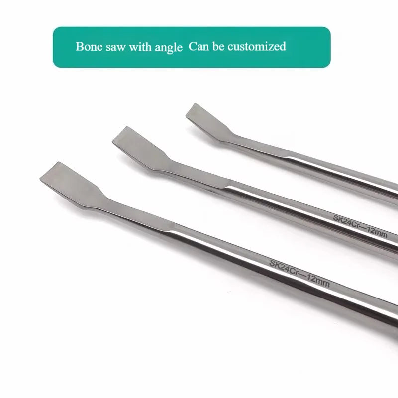 Veterinary Orthopedic Osteotomes - Ultra-Thin Bone Chisel Set with Bakelite Handles (4-25mm)