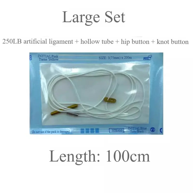 Orthopedic Dog Artificial Ligament System with Breakable Anchors for Hip Dislocation Repair