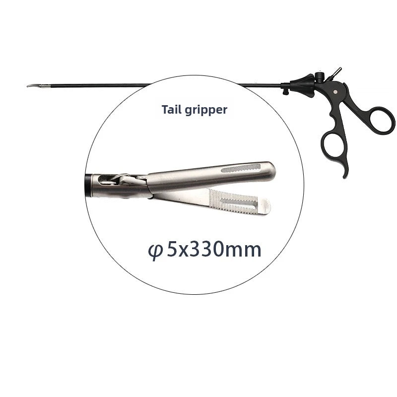 Laparoscopic curved forceps without damage Appendix Gallbladder Stomach Grab Forceps Wire Scissors Tissue Scissors