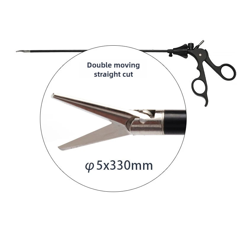 Laparoscopic curved forceps without damage Appendix Gallbladder Stomach Grab Forceps Wire Scissors Tissue Scissors