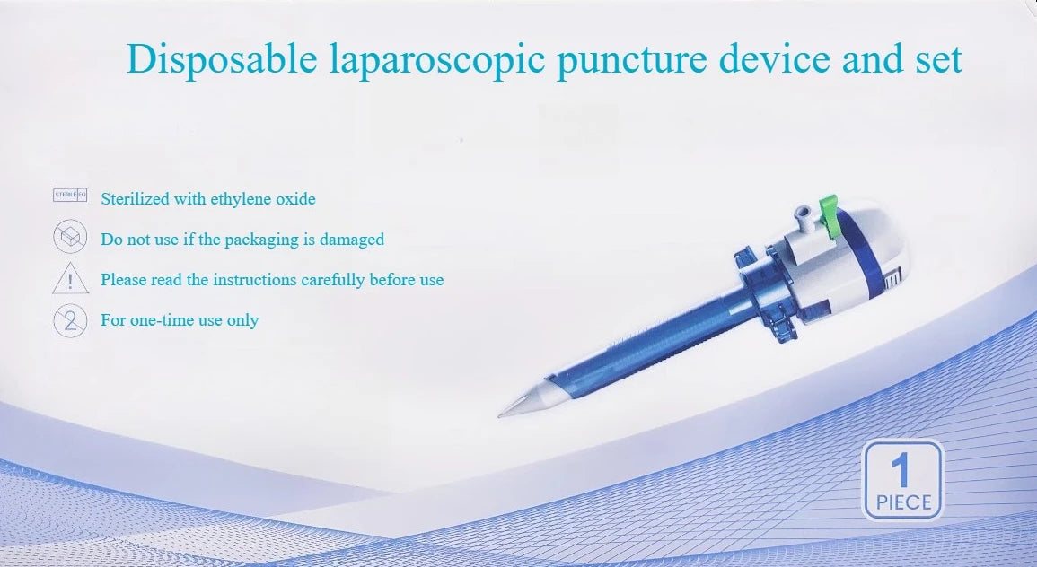 Disposable endoscopic trocar, laparoscopic trocar,5/10/12mm, Optical Puncture Cone Flip Type Puncture Cannula For Laparoscopy