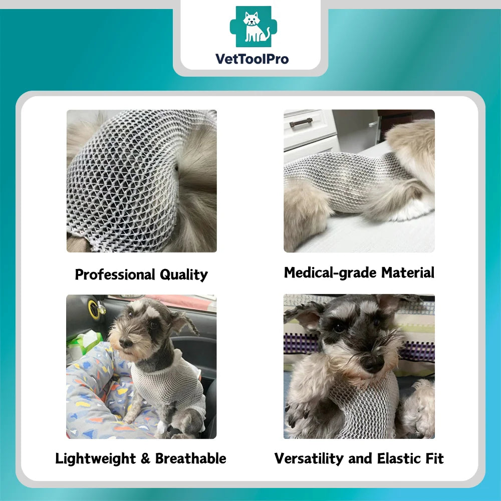 Disposable Elastic Mesh Bandage - Vet Breathable Wrap for Dogs & Cats, Pet Hospital Use,Net Tubular Bandage