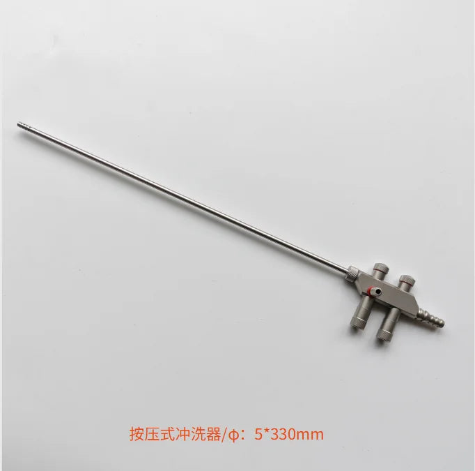 Endoscope Flushing Gun Suction Device Laparoscopic Surgical Press Type Three Way Accessories 5x330mm