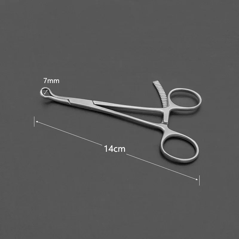 Small hole multi-tooth bone holding forceps tip point ball head reduction forceps  pet small animal orthopedic instrument
