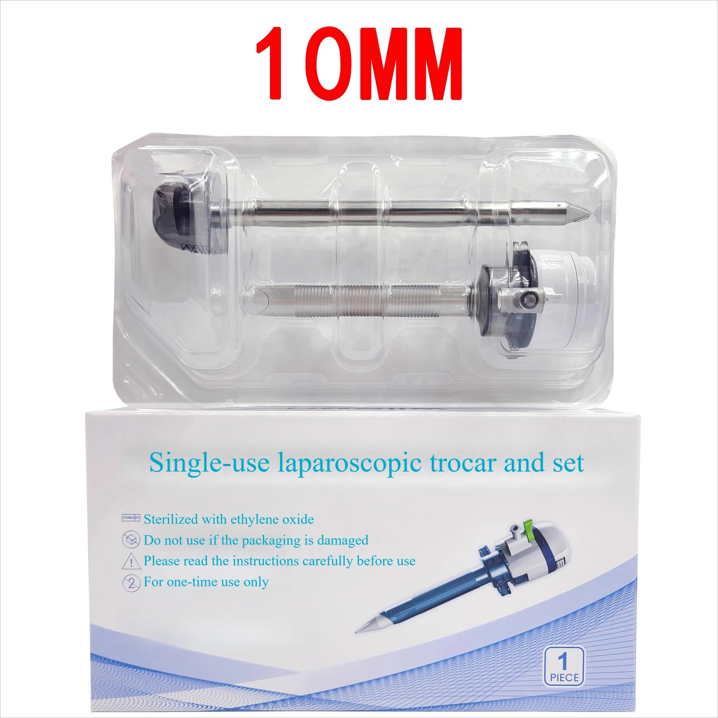 Disposable endoscopic trocar, laparoscopic trocar,5/10/12mm, Optical Puncture Cone Flip Type Puncture Cannula For Laparoscopy