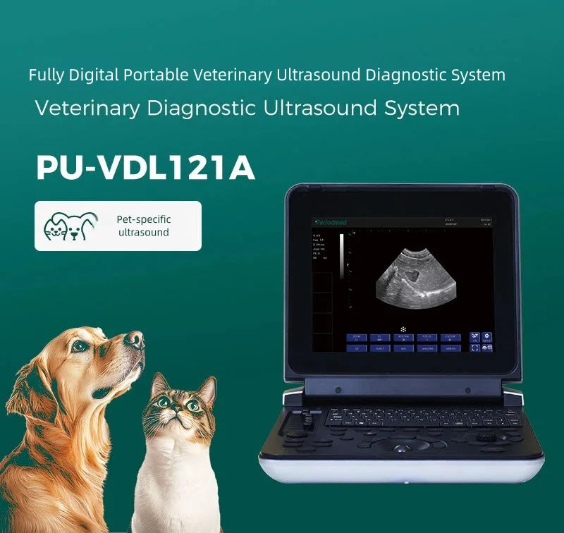 Portable Veterinary Ultrasound Machine for Pets & Animals - Cardiology, urology, gynecology, obstetrics, small organs, vascular