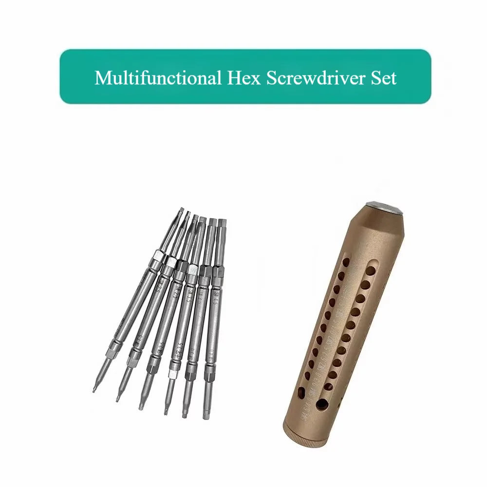 Orthopedic Surgical Screwdriver with Quick-Loading & Multifunctional Design