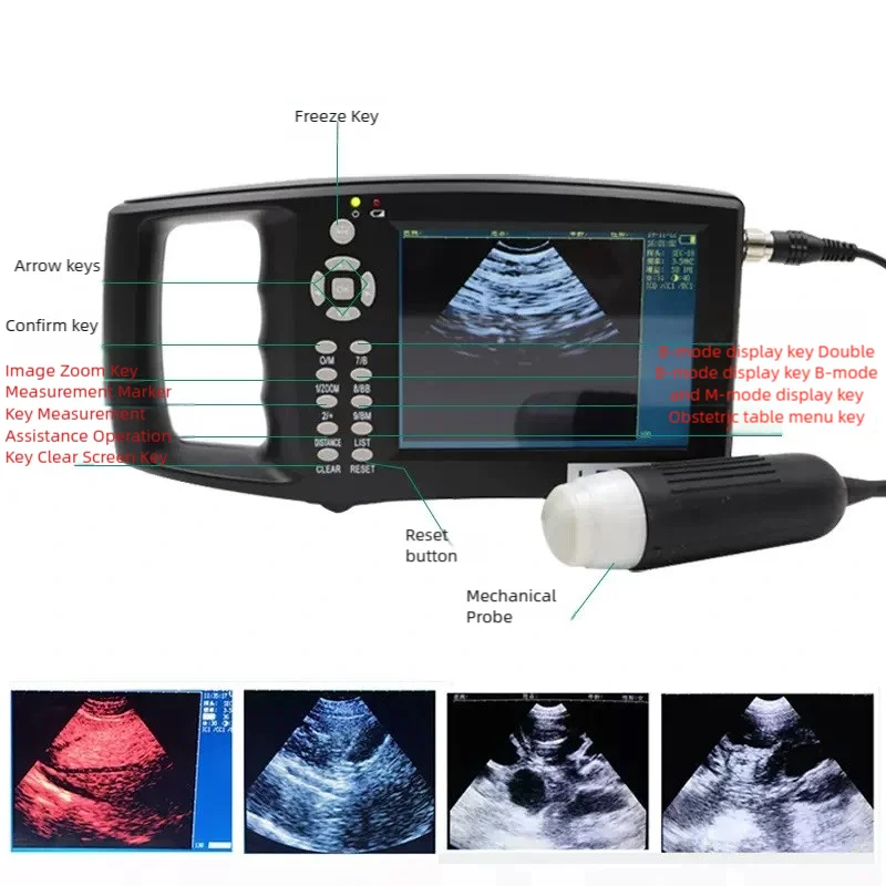 Veterinary Ultrasound ,6.5MHz probe for Horses/Swine/Equine/Bovine/Sheep/goat/camel,Veterinary Equipment, animal pregnancy test