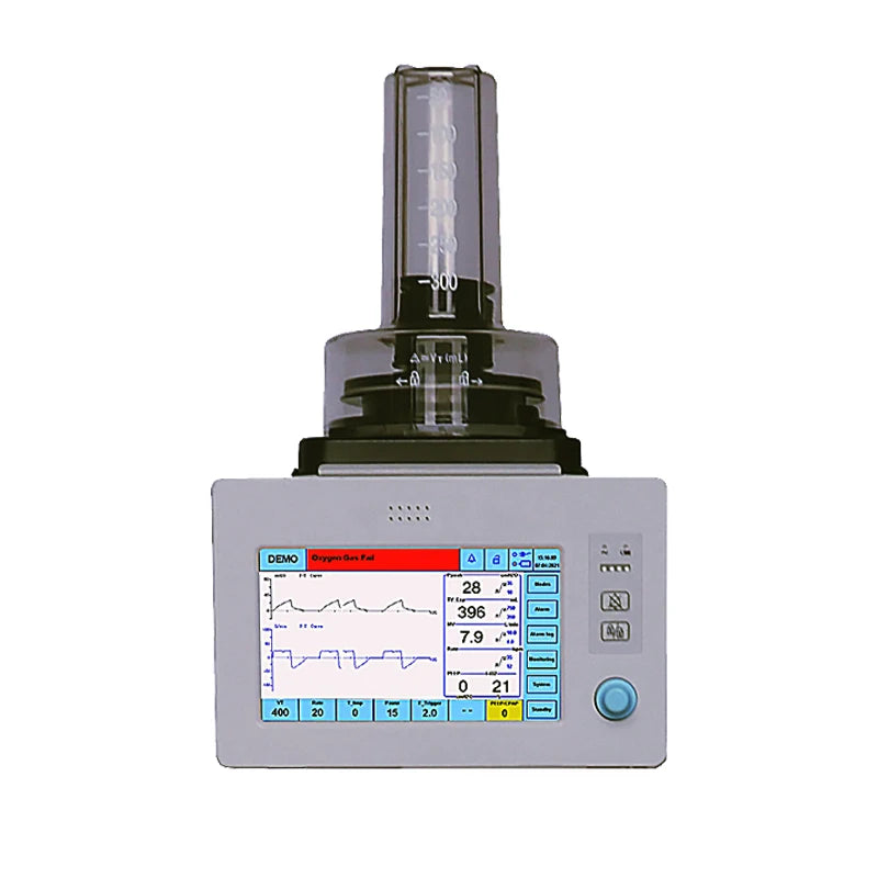 Veterinary Anesthesia Ventilator with Touch Screen - Automatic IPPV Respirator for Small Animals | Compatible with Anesthesia Ma