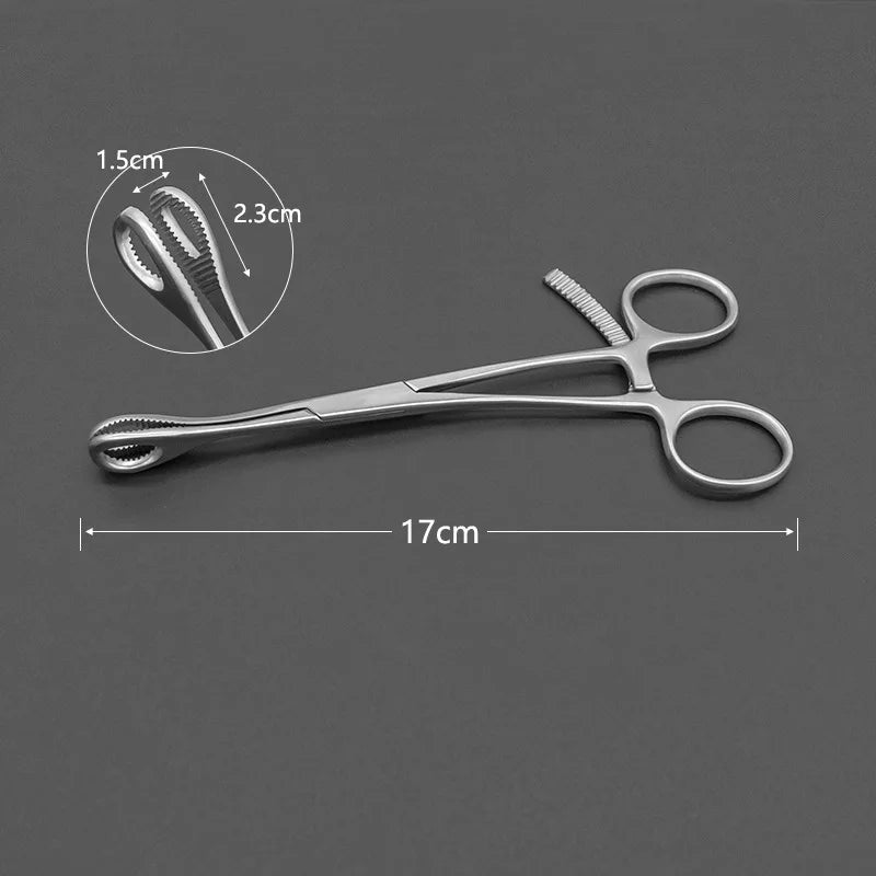 Small hole multi-tooth bone holding forceps tip point ball head reduction forceps  pet small animal orthopedic instrument