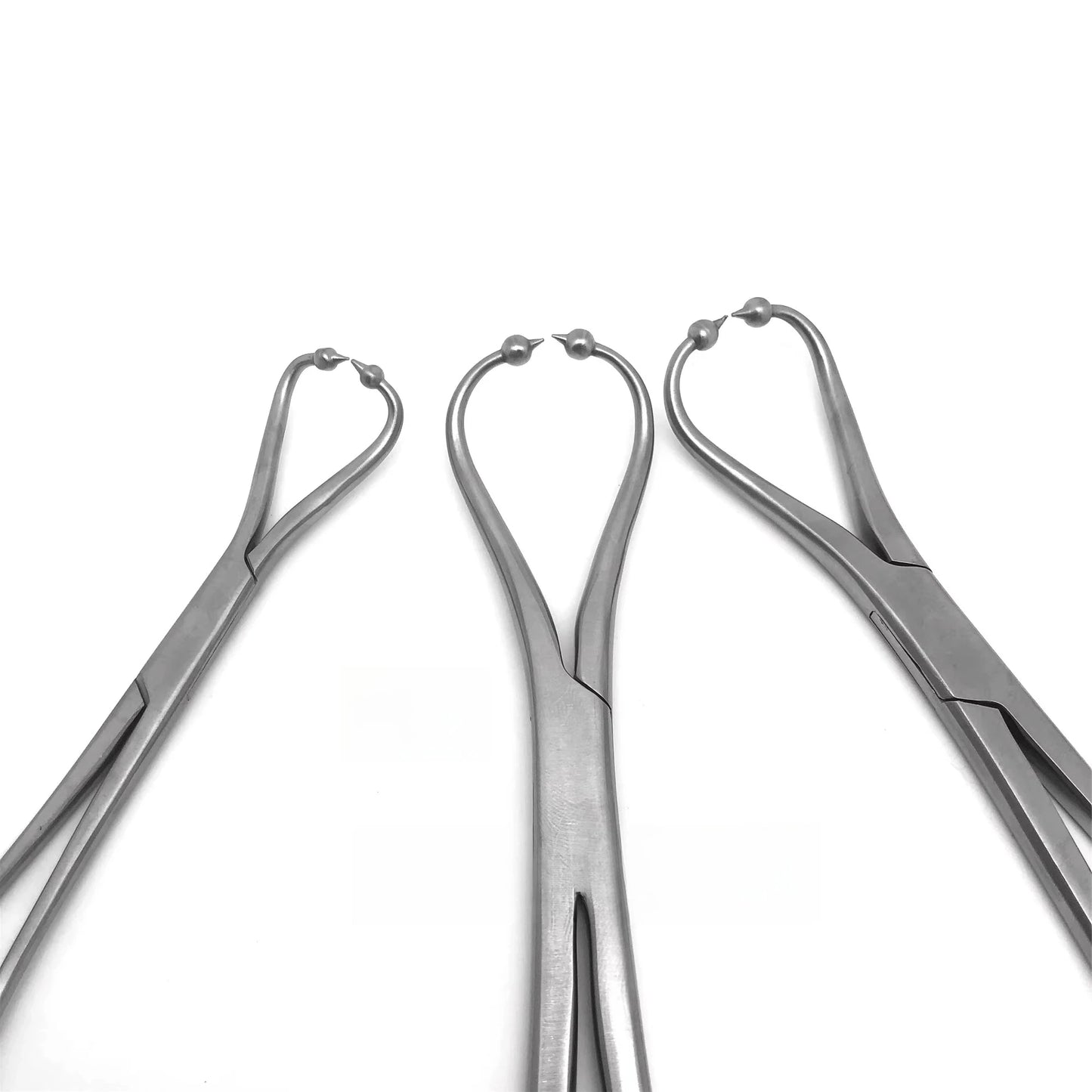 Veterinary Orthopedic Forceps - Ball-Tip Reduction Set with Pointed Jaw for Small Animals (160/195/210mm)